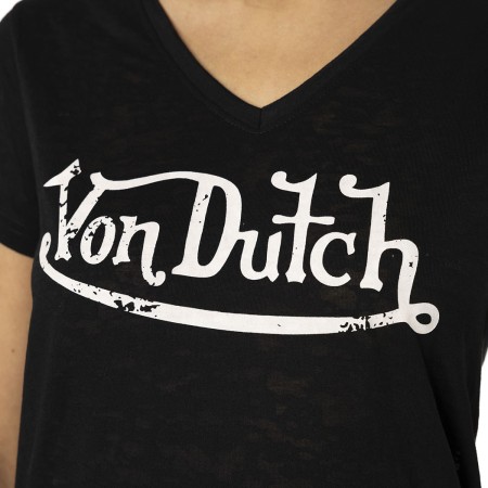 VON DUTCH TEE SHIRT FEMME COL V