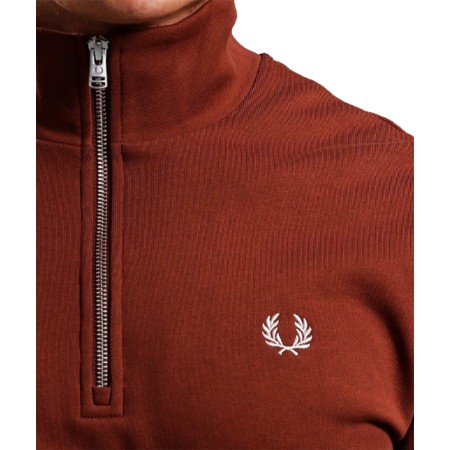 SWEAT FRED PERRY DEMI ZIP  WISKY