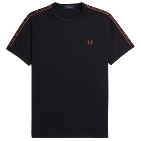 Tee shirt rétro Fred Perry Black