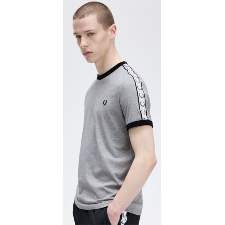 Tee shirt rétro Fred Perry Grey