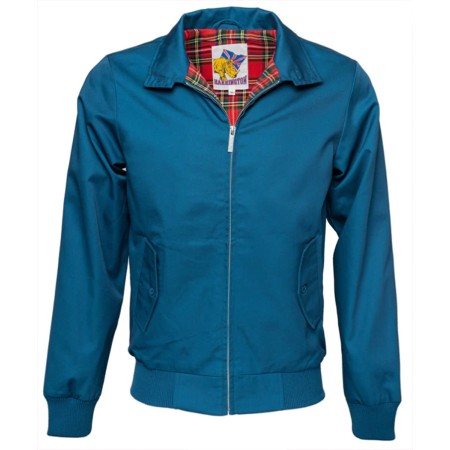 Blouson Harrington Homme Bleu Pétrol