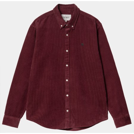 CHEMISE CARHARTT Wip MADISON EN VELOUR MALBEC