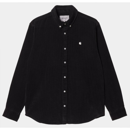 CHEMISE CARHARTT Wip MADISON EN VELOUR BLACK