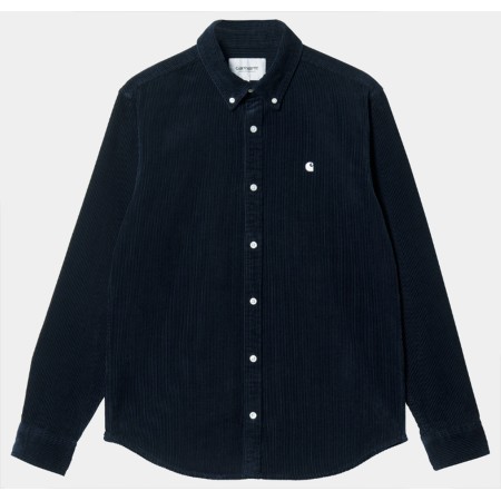 CHEMISE CARHARTT Wip MADISON EN VELOUR MARINE