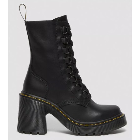 Dr Martens Chesney en cuir à talons évasés et à lacets