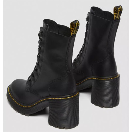 Dr Martens Chesney en cuir à talons évasés et à lacets