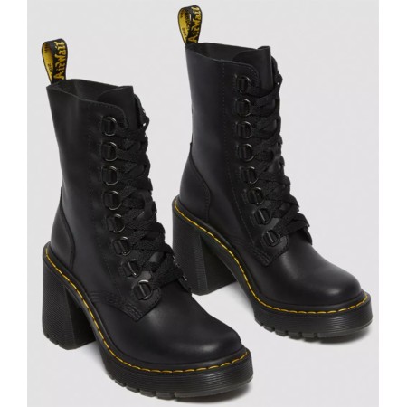 Dr Martens Chesney en cuir à talons évasés et à lacets