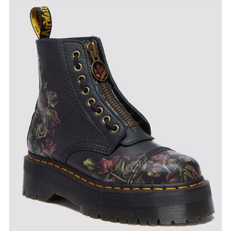 Dr Martens Sinclair Decayed Roses en cuir Tumbled Nappa