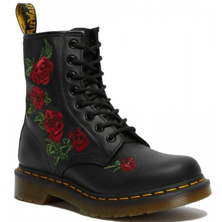 DR MARTENS 1460 VONDA CUIR BRODERIES FLEURIES