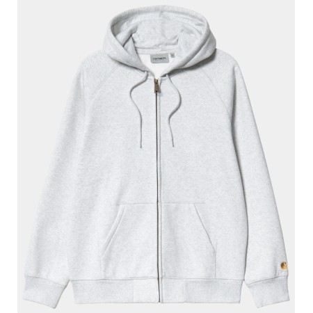 SWEAT ZIPPE CAPUCHE CARHARTT Wip Gris