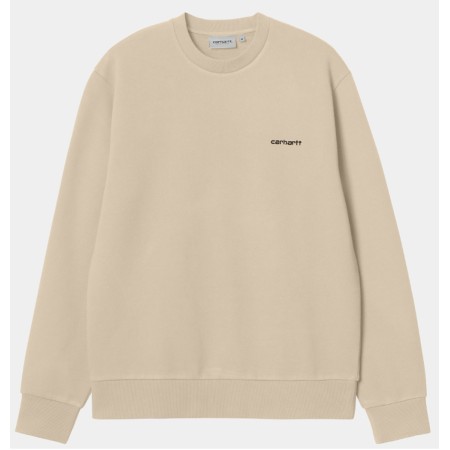 CARHARTT WIP Script Embroidery Sweat Wall/Black