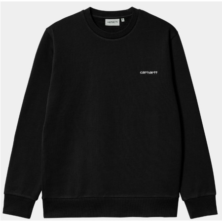 CARHARTT WIP Script Embroidery Sweat Black/White