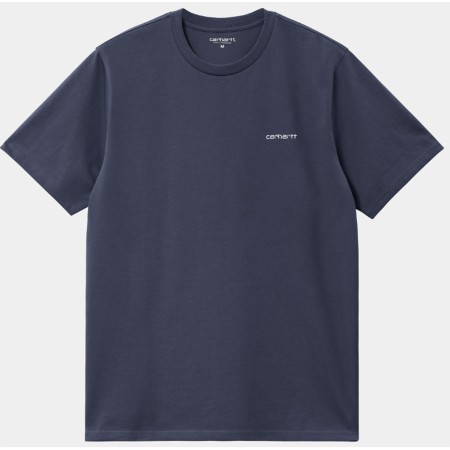 CARHARTT WIP TEE SHIRT EMBROIDERY AIR  FORCE BLUE