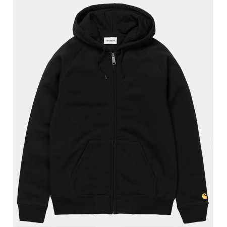 SWEAT ZIPPE CAPUCHE CARHARTT NOIR