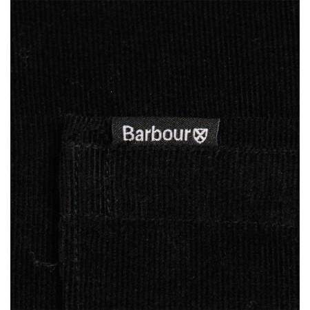 BARBOUR CHEMISE Micro velour Noir