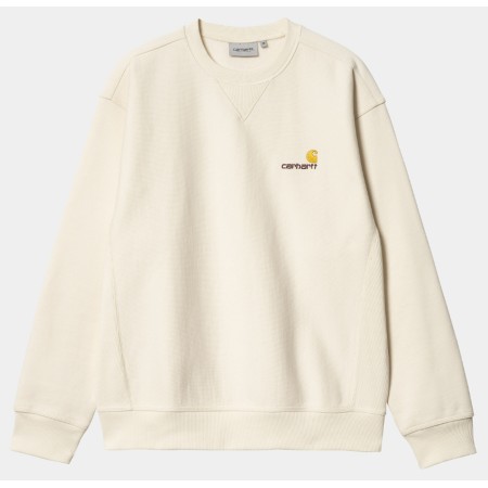 Sweat Carhartt WIP American Script Moonbeam