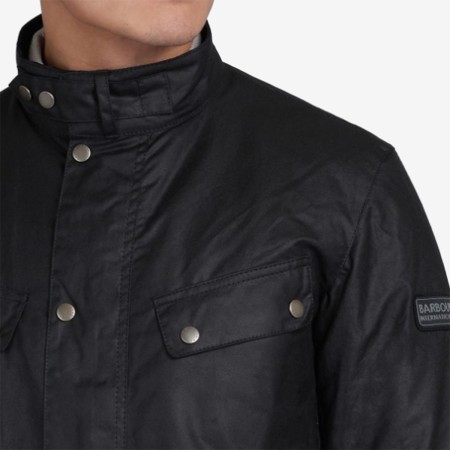 BARBOUR International Duke Wax Jacket Black