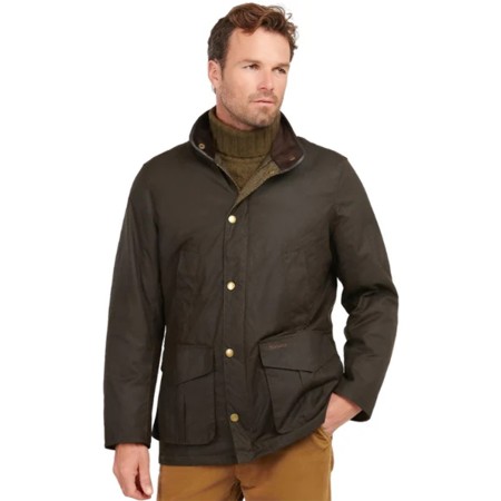 Barbour Mens Hereford Wax Jacket Rustic