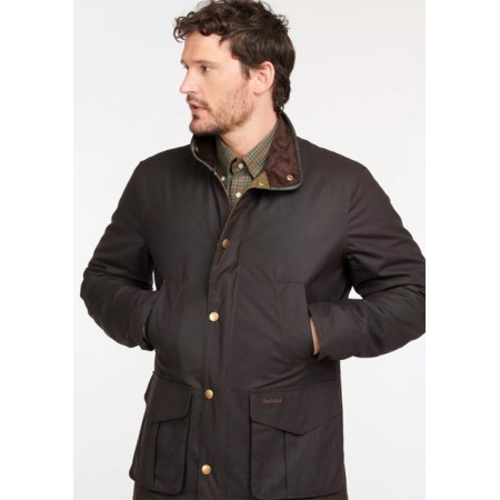 Barbour Mens Hereford Wax Jacket Rustic