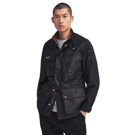 Barbour International Westross Waxed Jacket Black