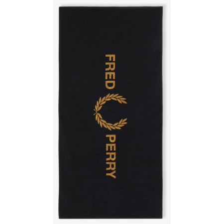 FRED PERRY Serviette de plage griffée