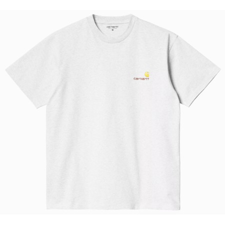 CARHARTT WIP Tee shirt American Script Gris clair