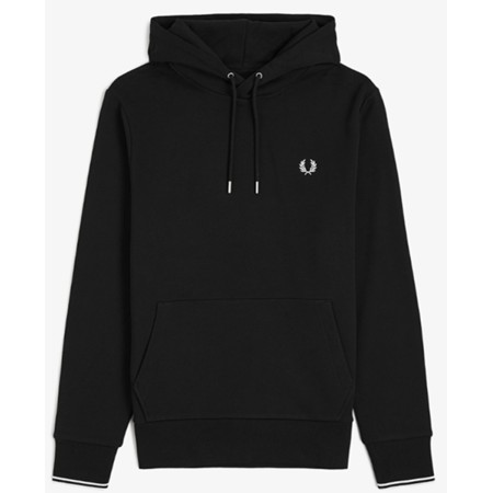 Fred Perry Sweat Capuche Black