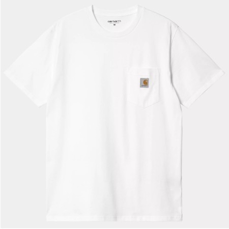 Carhartt Wip Tee Shirt Pocket Blanc