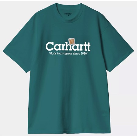 CARHARTT WIP LABEL TEE SHIRT MALACHITE