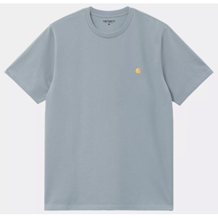 Tee Shirt Chase  Carhartt Wip Frosted Blue