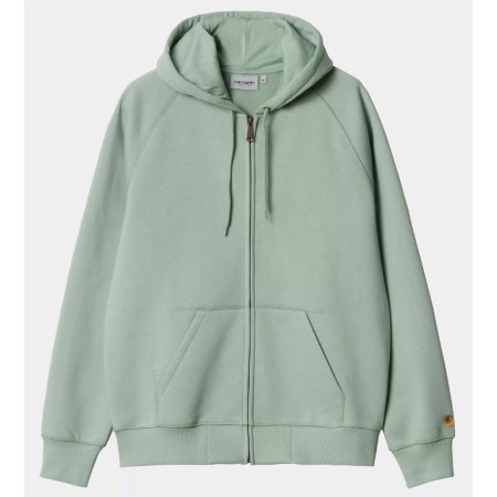 SWEAT ZIPPE CAPUCHE CARHARTT Wip Frosted Green