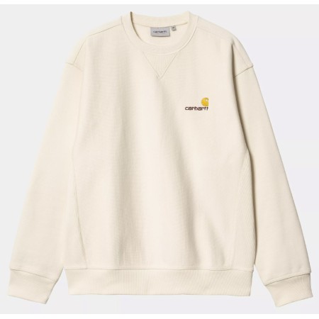 Sweat Carhartt WIP American Script Natural